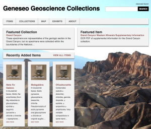 The Geneseo Geosciences Collections website