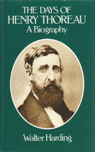 Walter Harding wrote the definitive biography of Thoreau