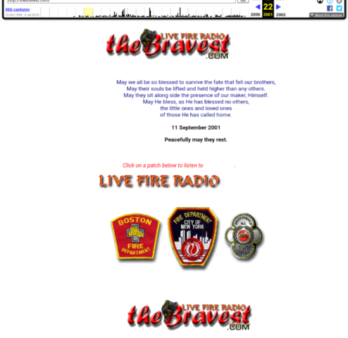The Bravest.com September 2001 via archive.org