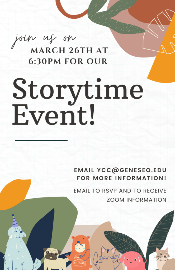 StoryTime Friday March 26 at 6:30pm
