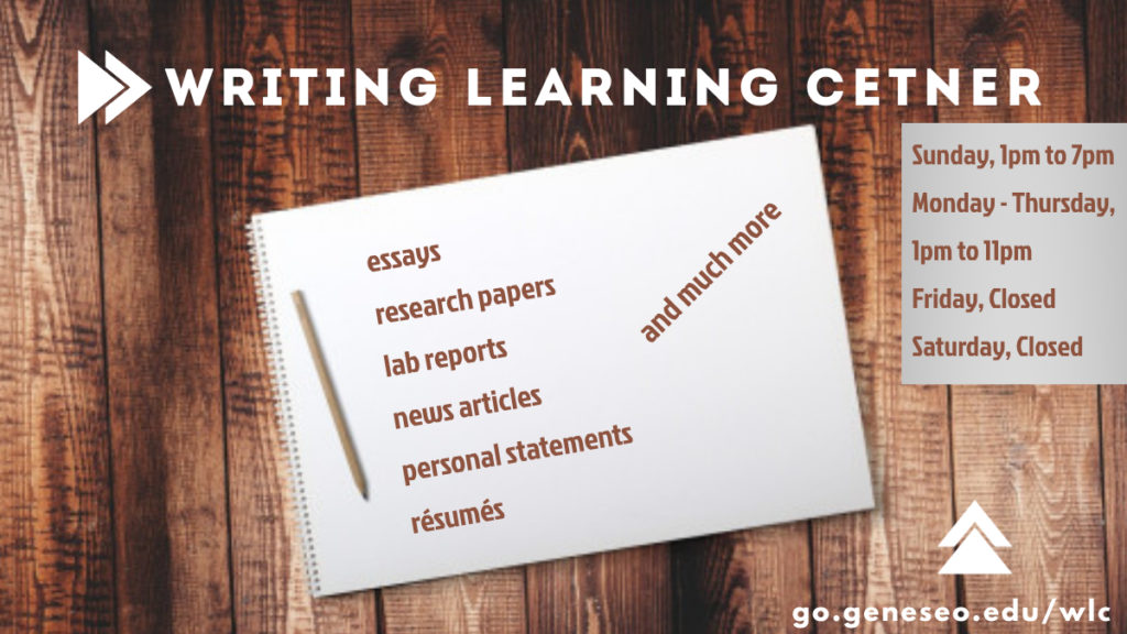 Writing Learning Center Fall 2021