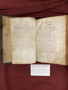 "Juvenals Satires, " Fraser Hall Library "Bright Ages" Medieval Manuscripts Exhibit