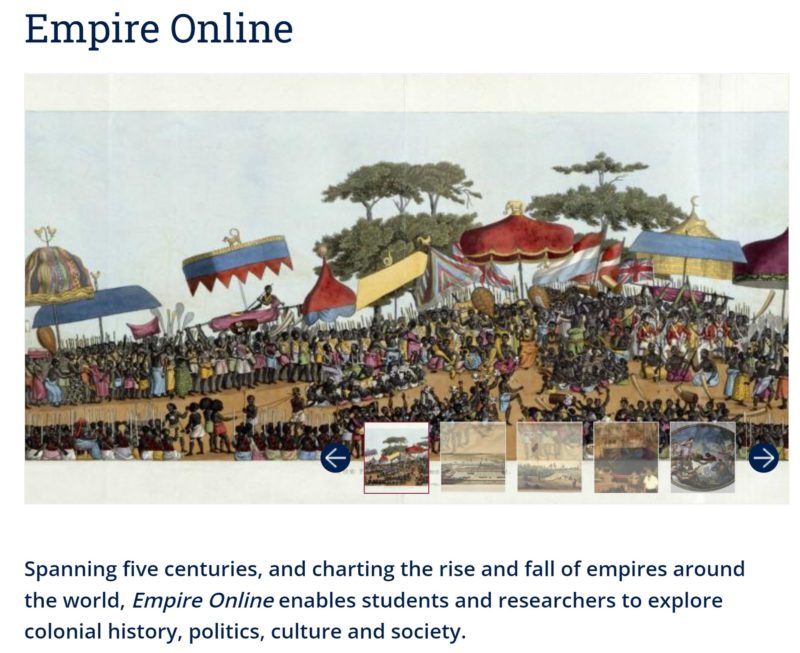 Empire Online Database image and description of database features