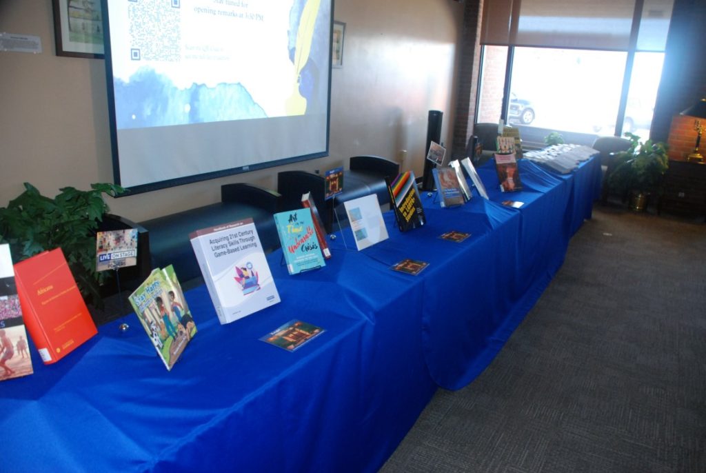 Authors' works on display at the Geneseo Authors Celebration