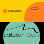 Logos for Headspace and Meditation Oasis products