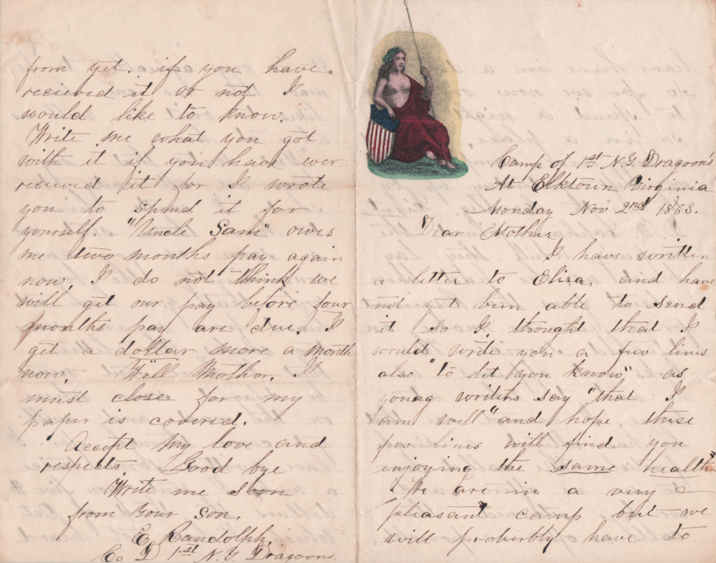Civil War Letter, Page 1