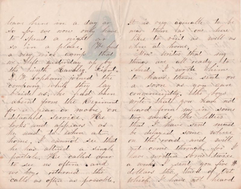 Civil War Letter, Page 2