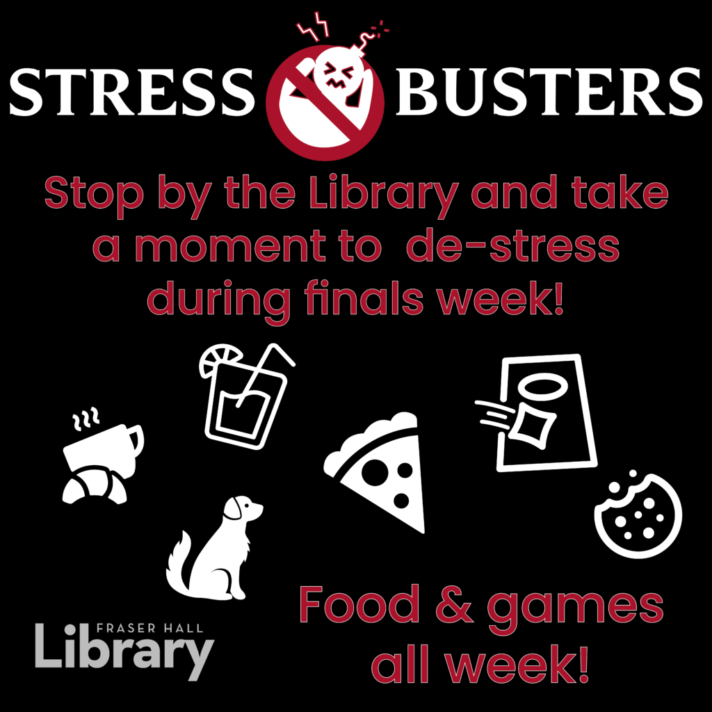 StressBusters Finals Week events!